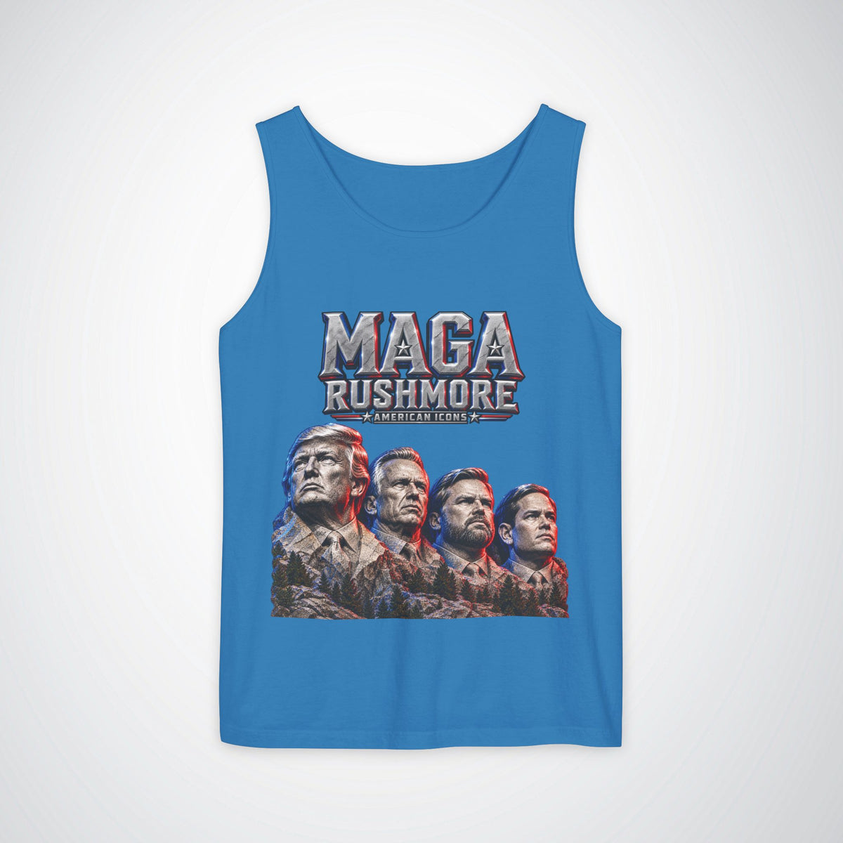 MAGA Rushmore Tank Top | American Icons Patriotic Shirt