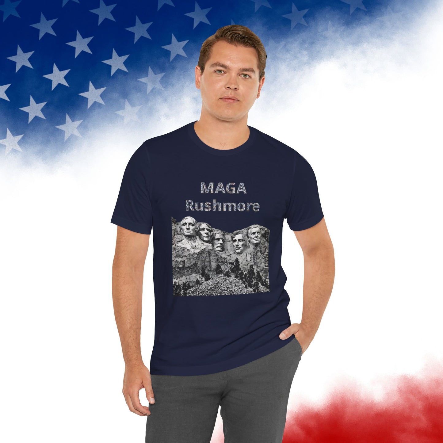 MAGA Rushmore T-Shirt — Patriotic Political Cotton Tee
