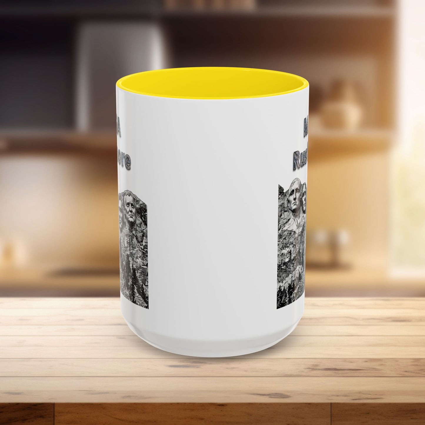 MAGA Rushmore White Mug | Political Coffee Cup for Politic Lovers, Gift for Democrats, Republicans, Election Enthusiasts, 11oz & 15oz