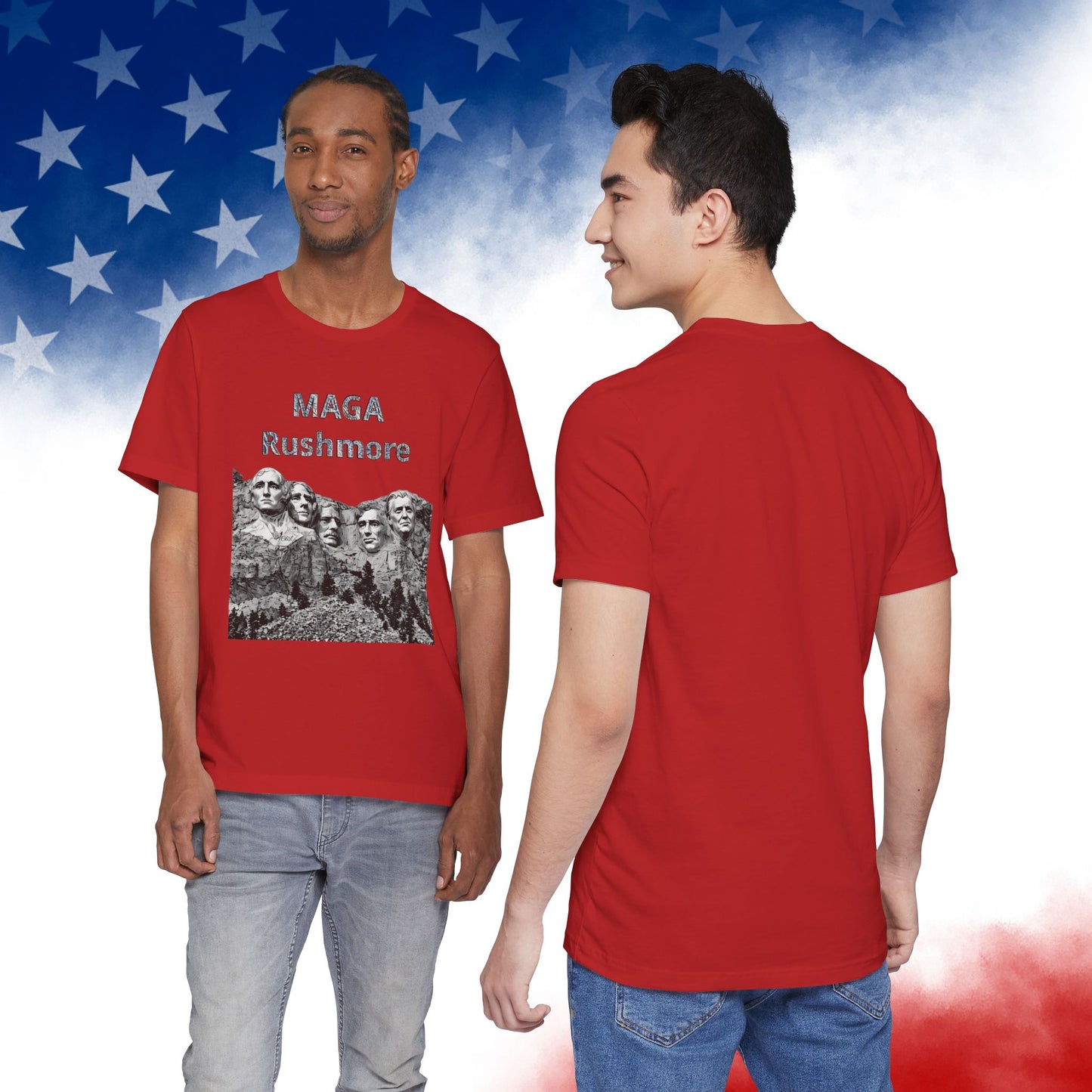 MAGA Rushmore T-Shirt — Patriotic Political Cotton Tee