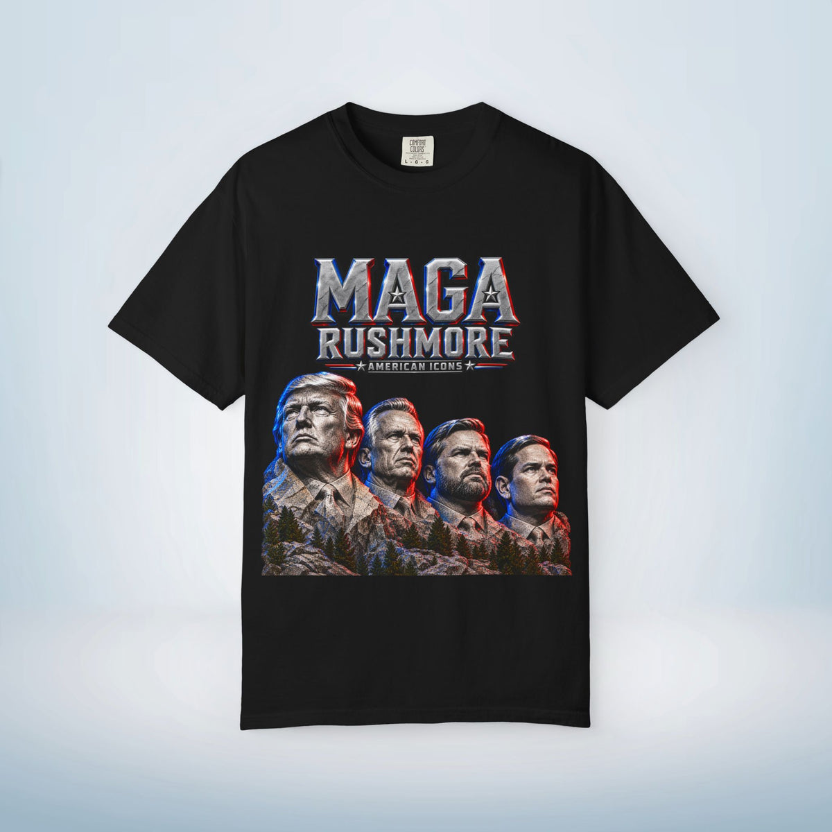 MAGA Rushmore American Icons Crewneck T-Shirt