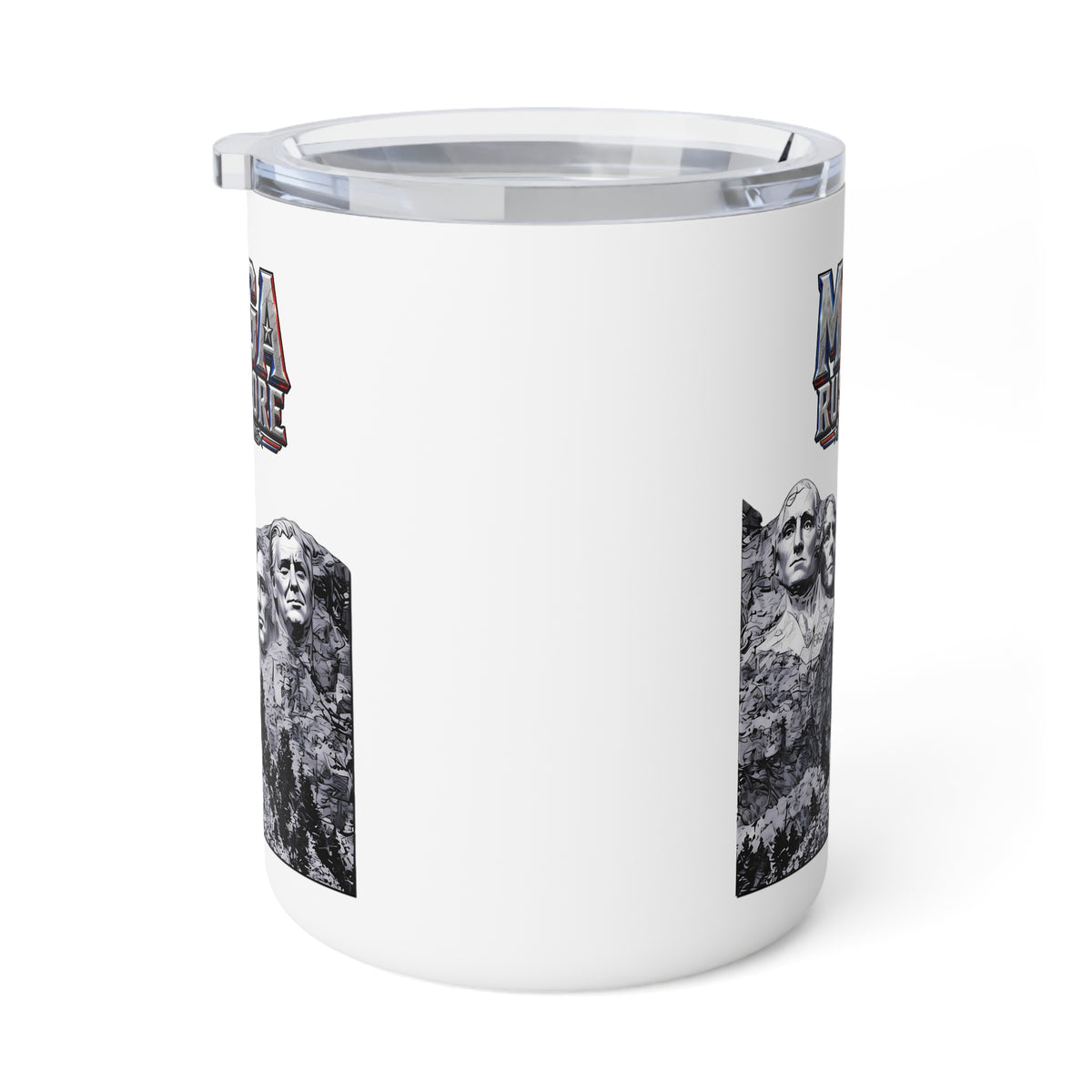 MAGA Rushmore 10oz Insulated Coffee Mug | Trump Added to Mount Rushmore