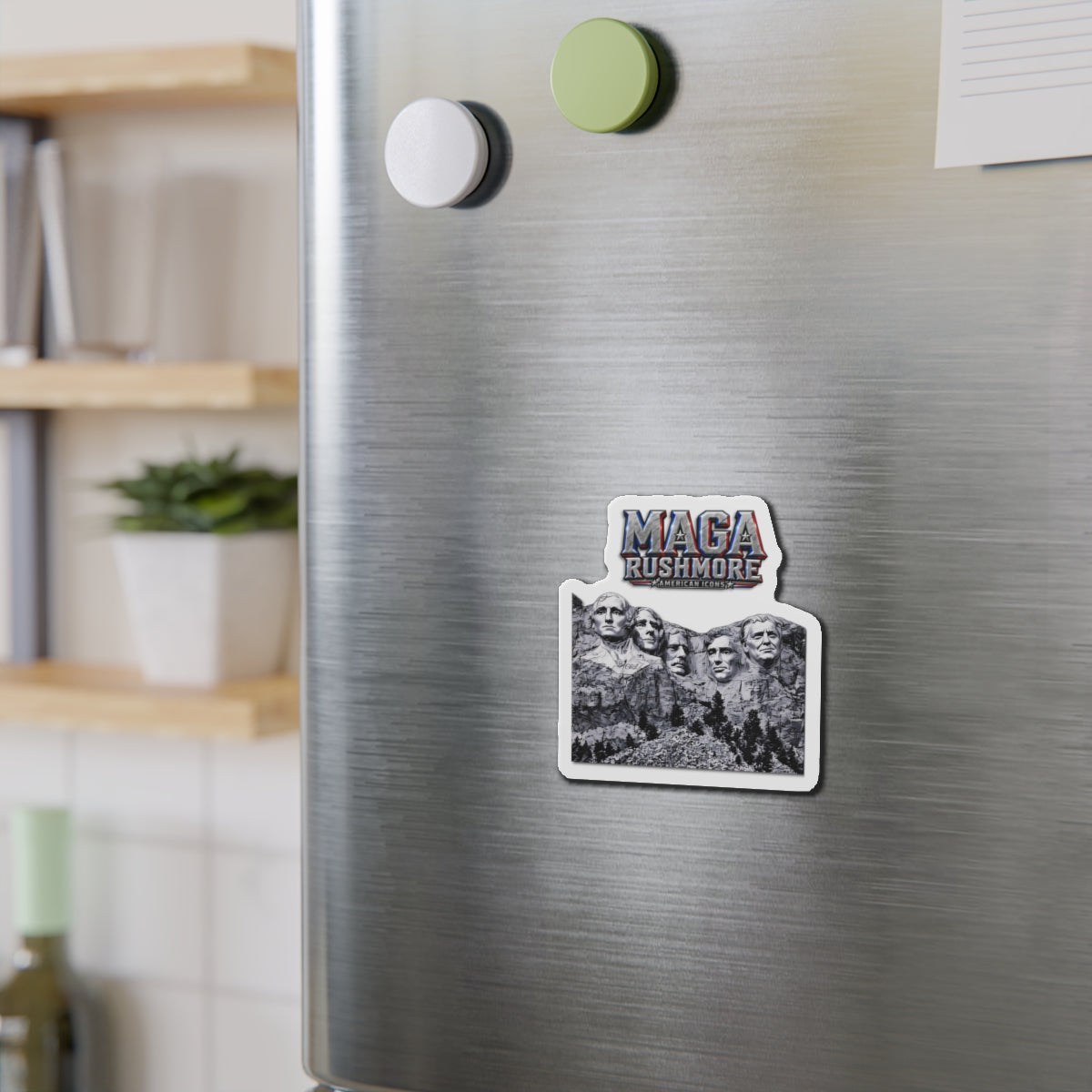 Trump Fridge Magnet | MAGA Rushmore Die-Cut Vinyl