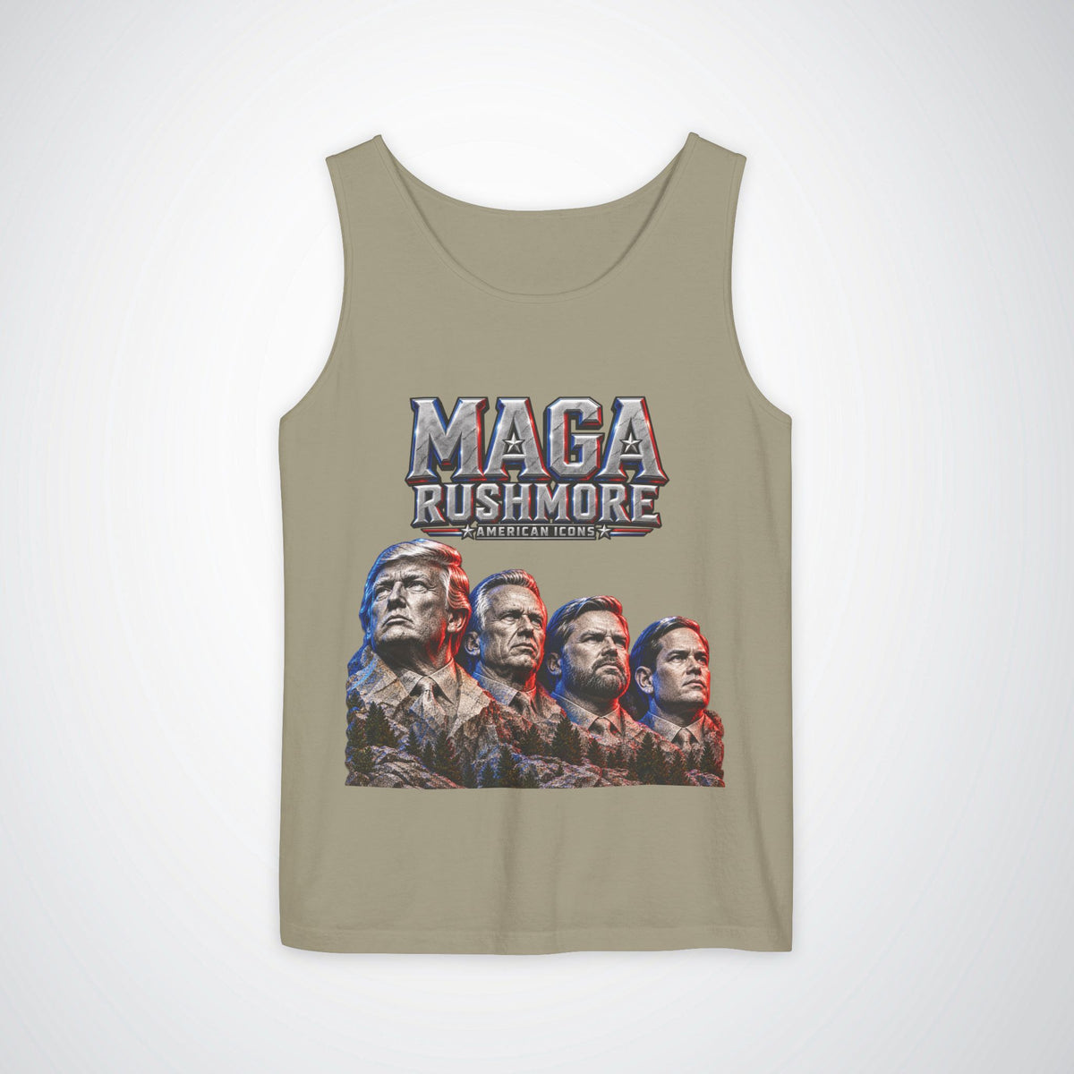 MAGA Rushmore Tank Top | American Icons Patriotic Shirt