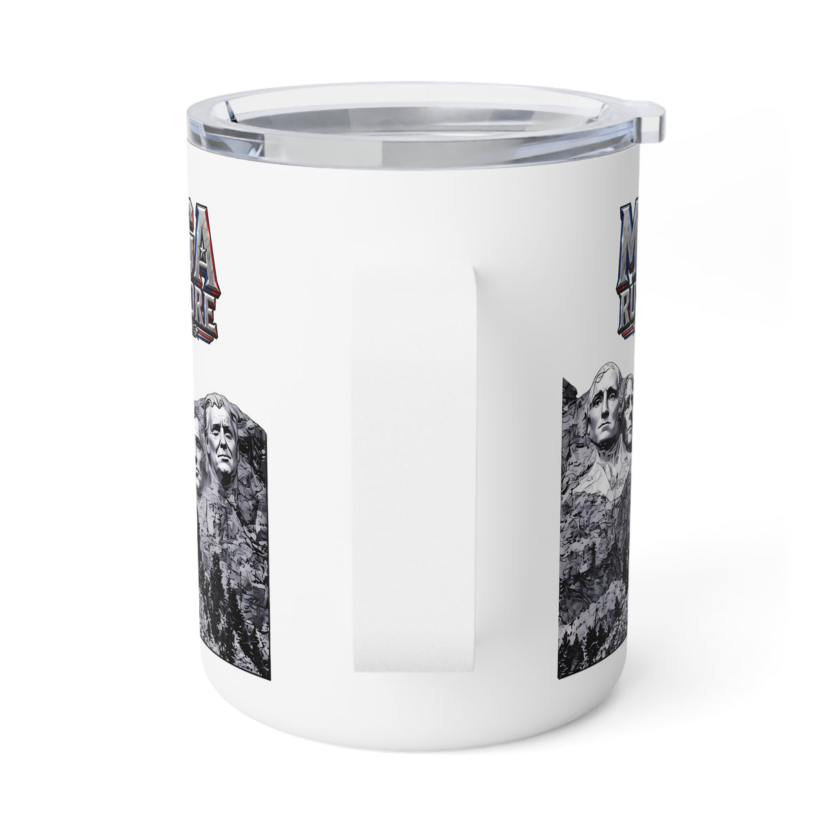 MAGA Rushmore 10oz Insulated Coffee Mug | Trump Added to Mount Rushmore