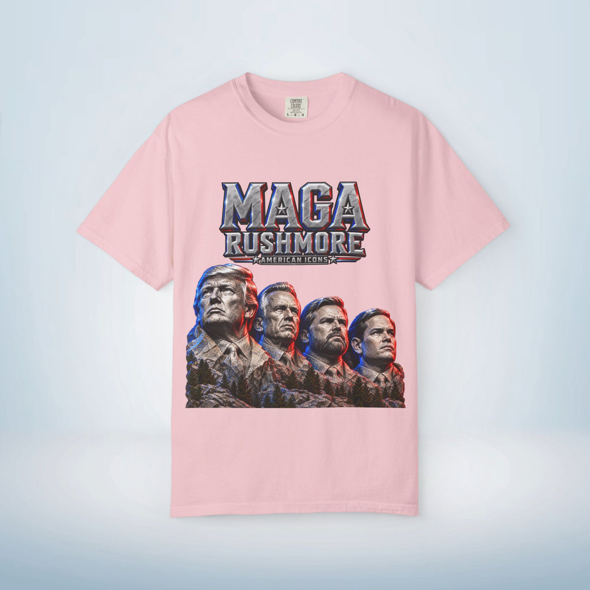 MAGA Rushmore American Icons Crewneck T-Shirt