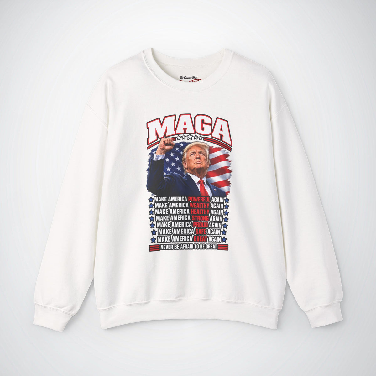 Trump MAGA Make America Great Again Fist Raise Patriotic Sweatshirt