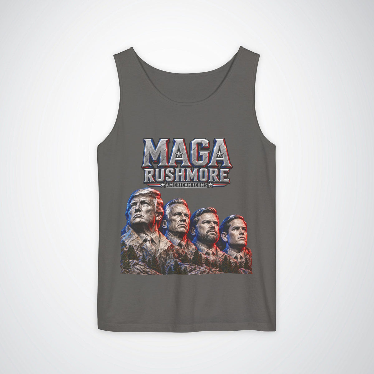 MAGA Rushmore Tank Top | American Icons Patriotic Shirt