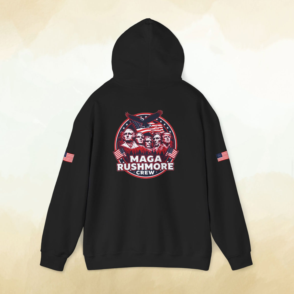 MAGA Rushmore Crew Presidential Graphic Hoodie - Bold Style - MAGA Rushmore Crew