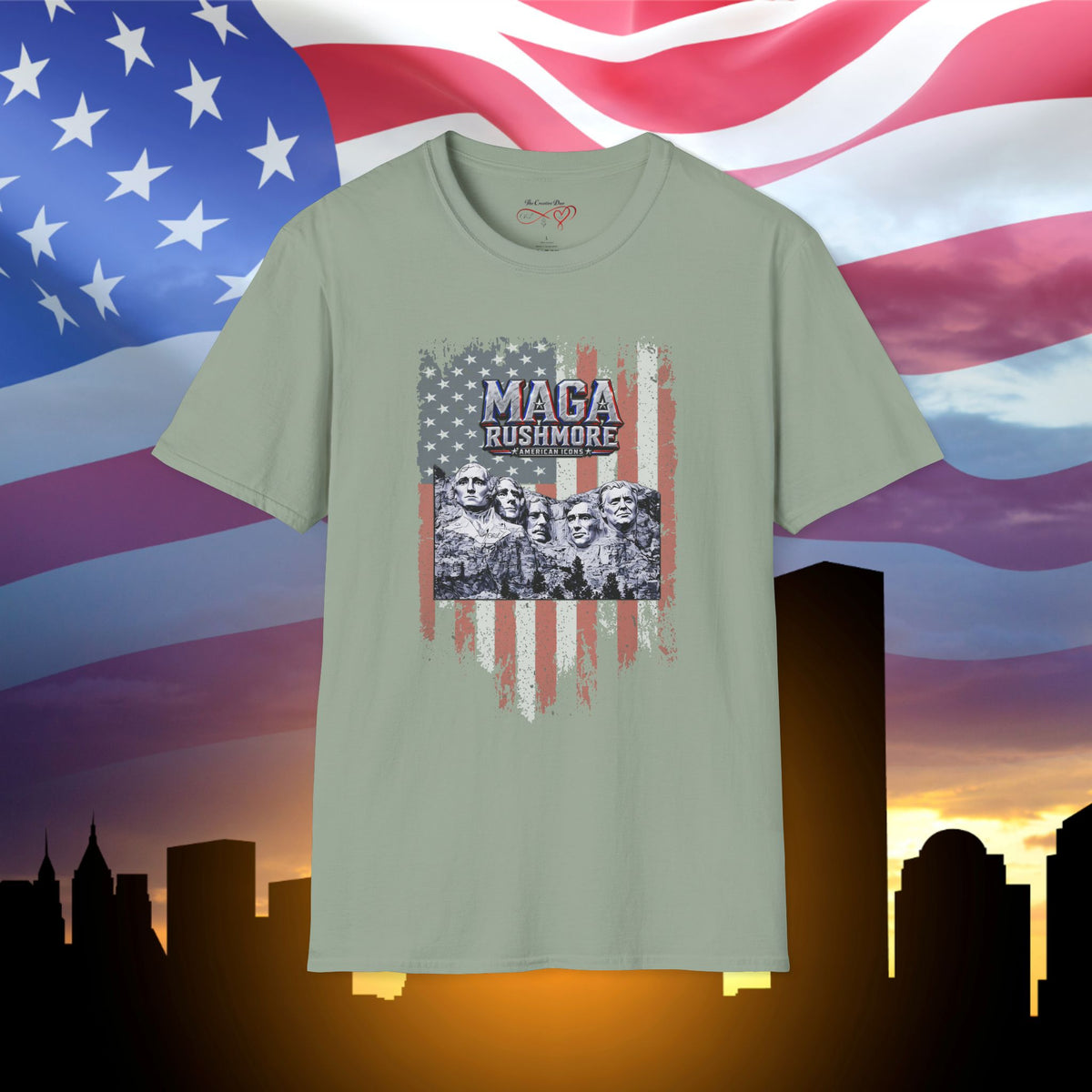 MAGA Rushmore American Icons T-Shirt