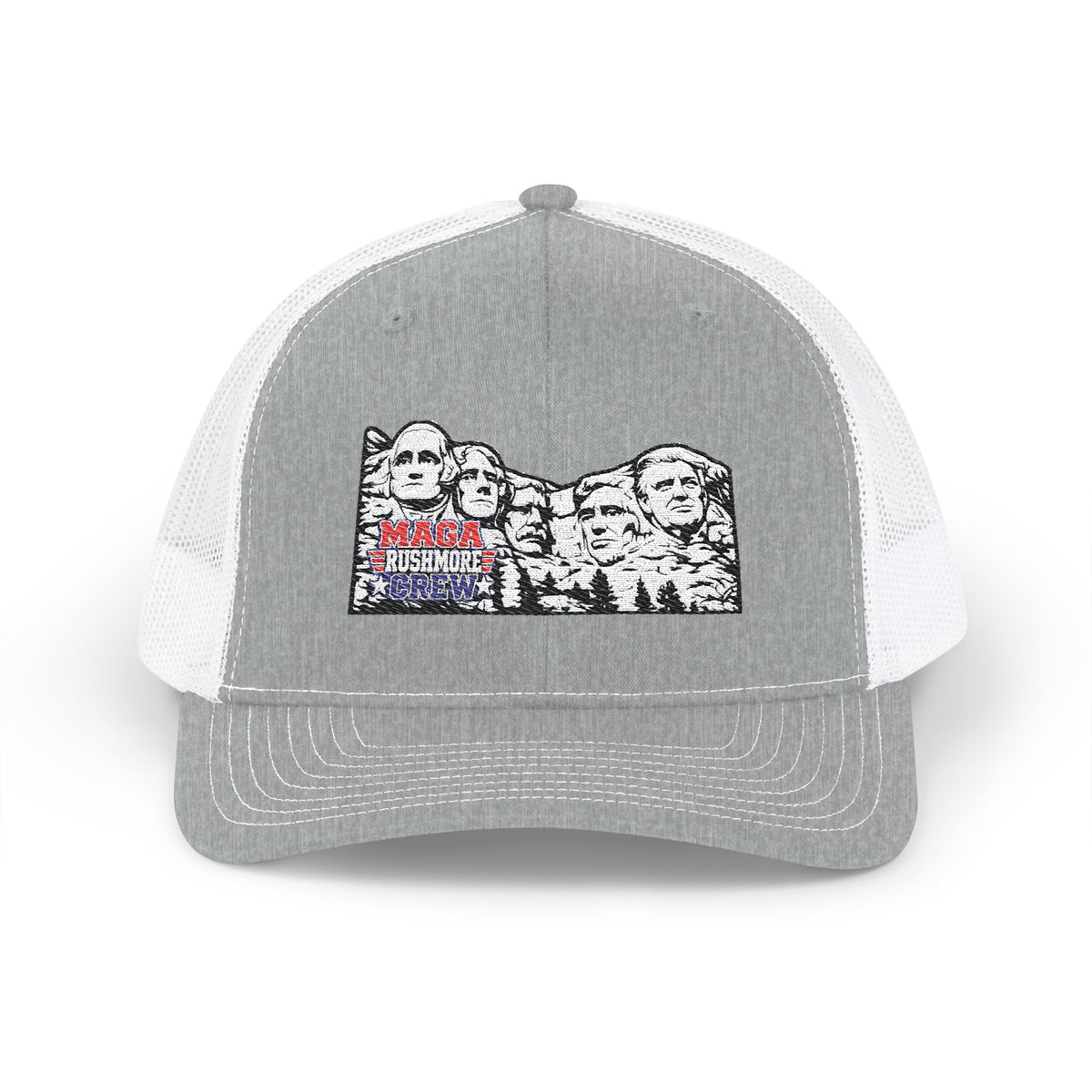 MAGA Rushmore Crew Embroidered Richardson 112 Trucker Cap