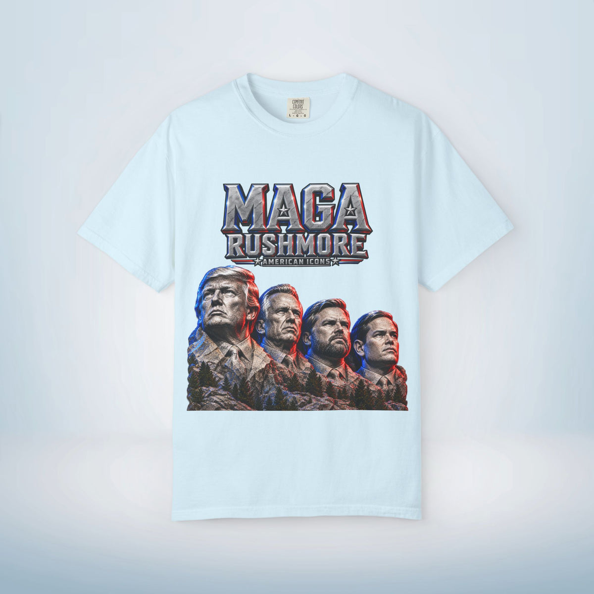 MAGA Rushmore American Icons Crewneck T-Shirt
