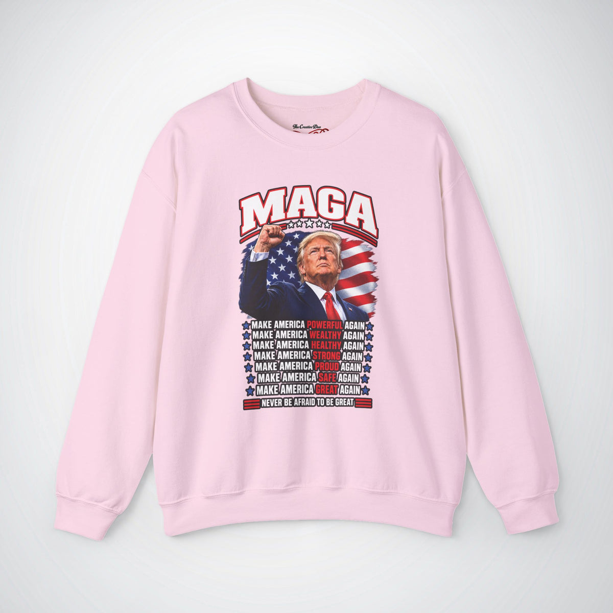 Trump MAGA Make America Great Again Fist Raise Patriotic Sweatshirt