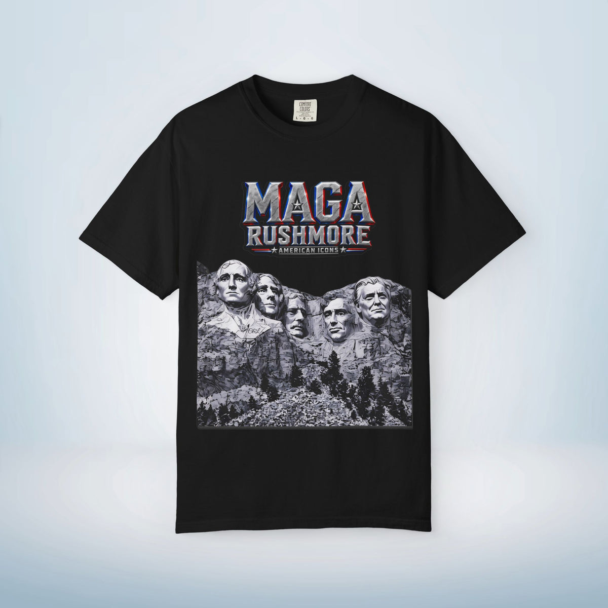 MAGA Rushmore | American Icons T-Shirt - Trump added to Mount Rushmore