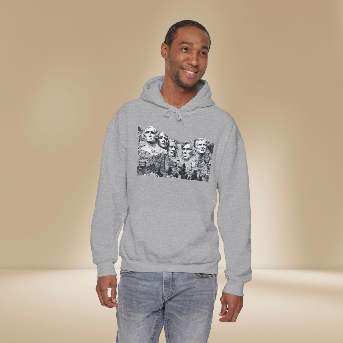 Hoodie - MAGA Rushmore Crew Presidential Graphic Hoodie - MAGA Rushmore Crew