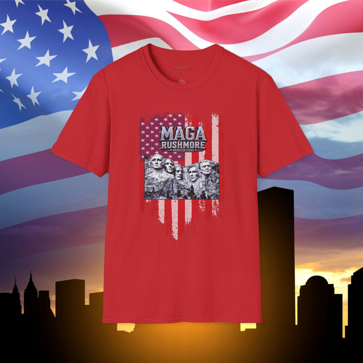 MAGA Rushmore American Icons T-Shirt - MAGA Rushmore Crew