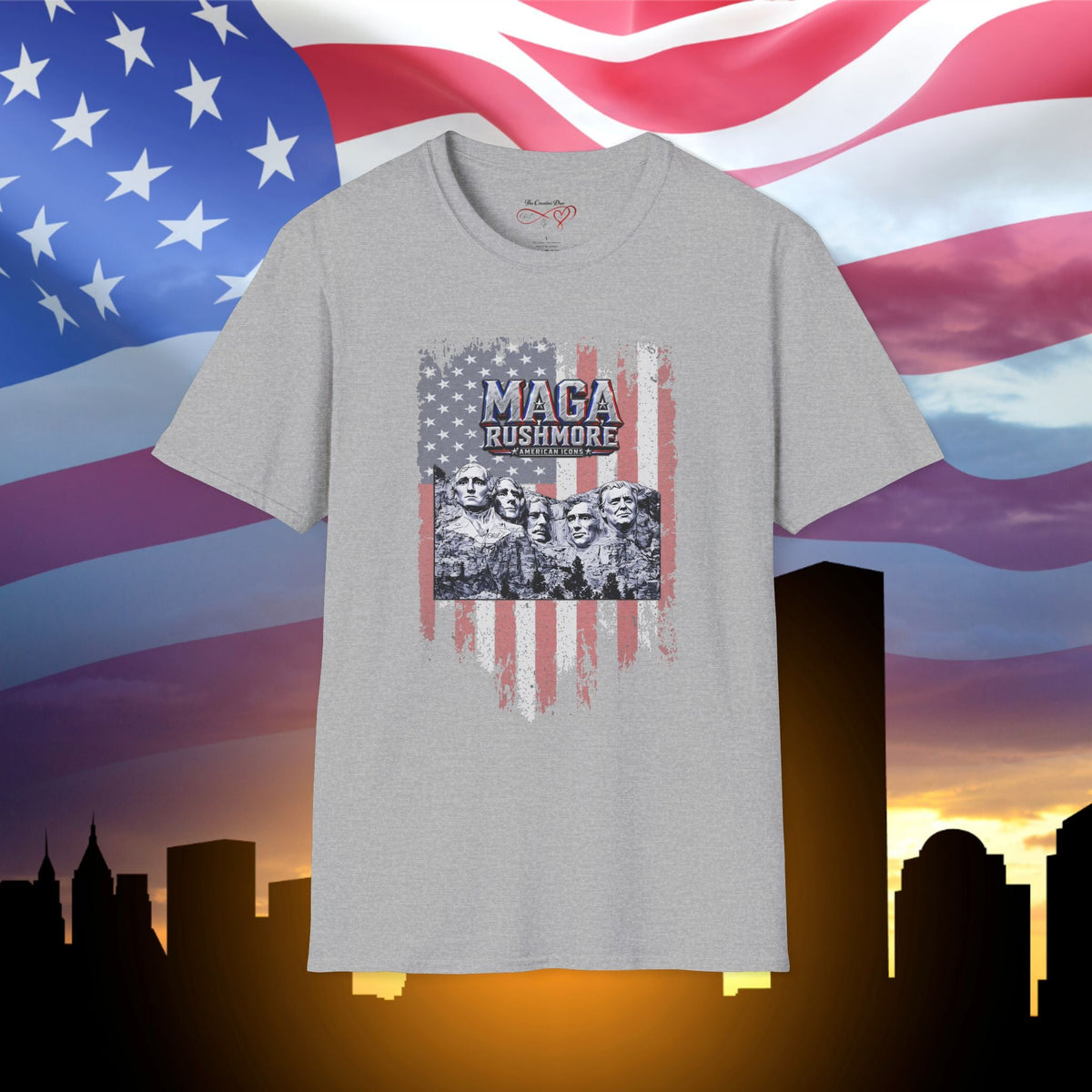 MAGA Rushmore American Icons T-Shirt - MAGA Rushmore Crew