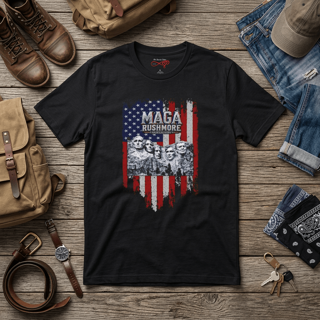 MAGA Rushmore American Icons T-Shirt - MAGA Rushmore Crew