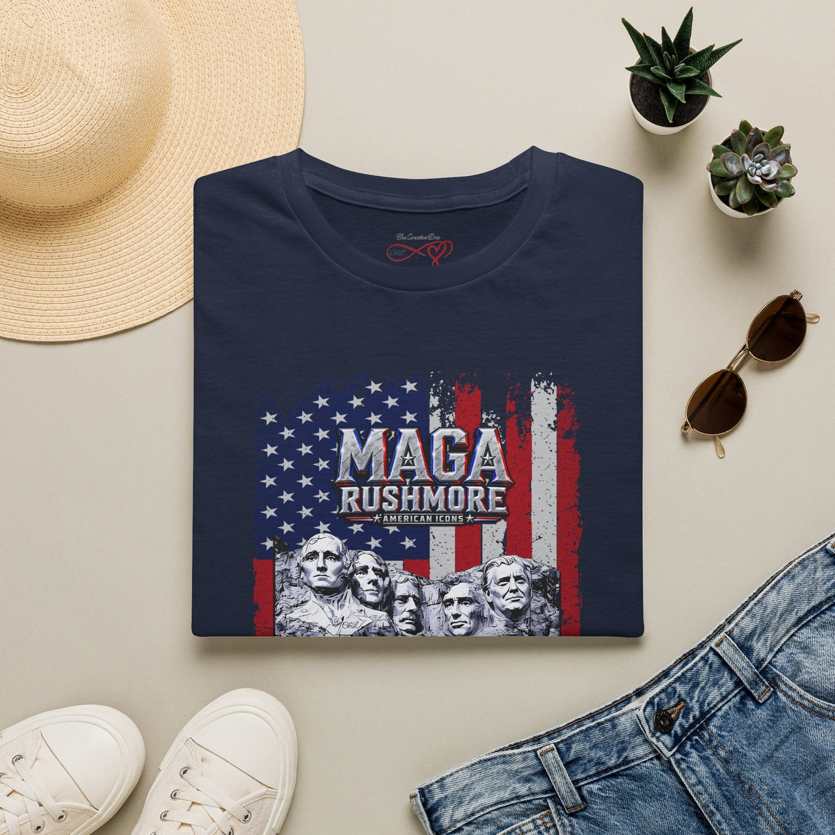 MAGA Rushmore American Icons T-Shirt - MAGA Rushmore Crew