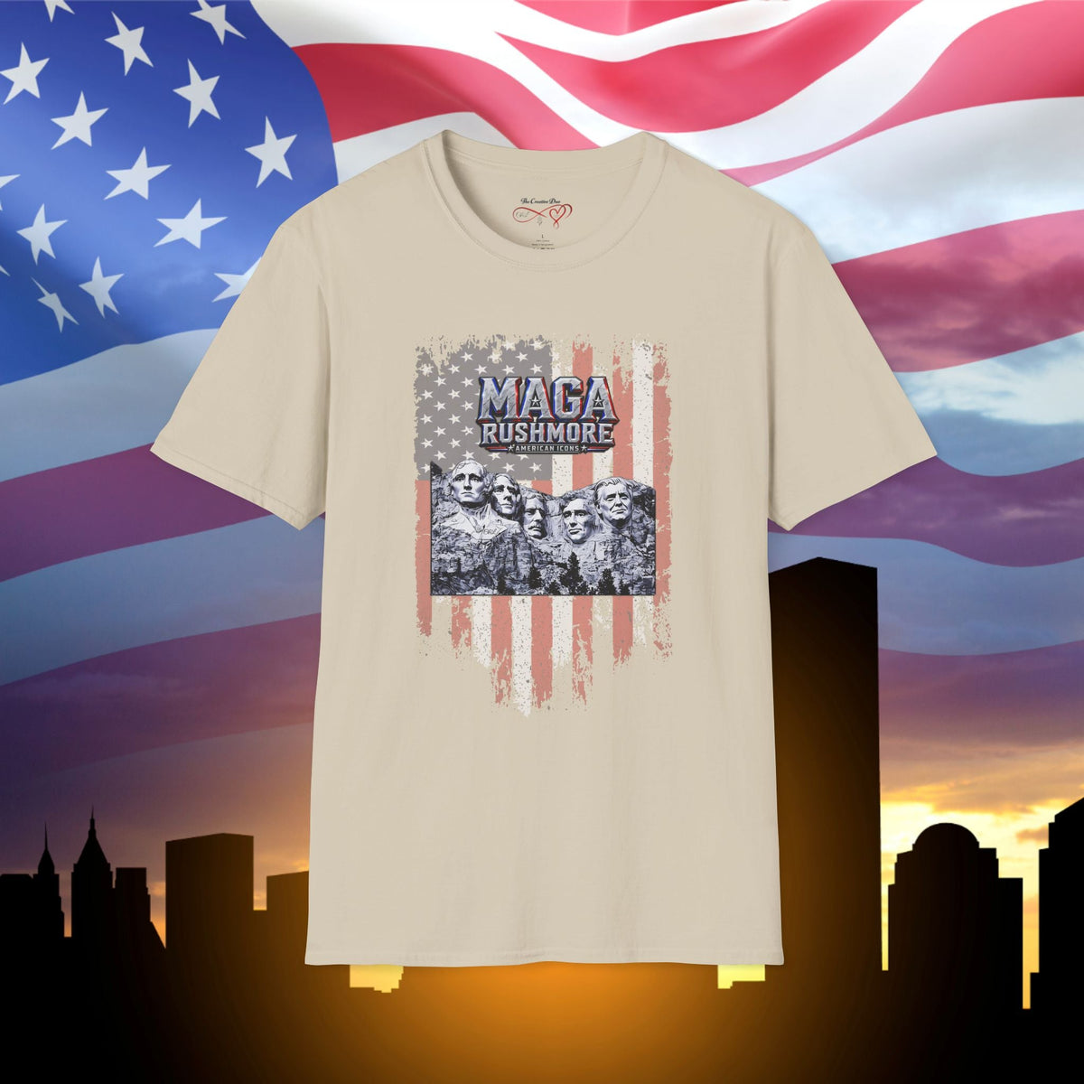 MAGA Rushmore American Icons T-Shirt - MAGA Rushmore Crew