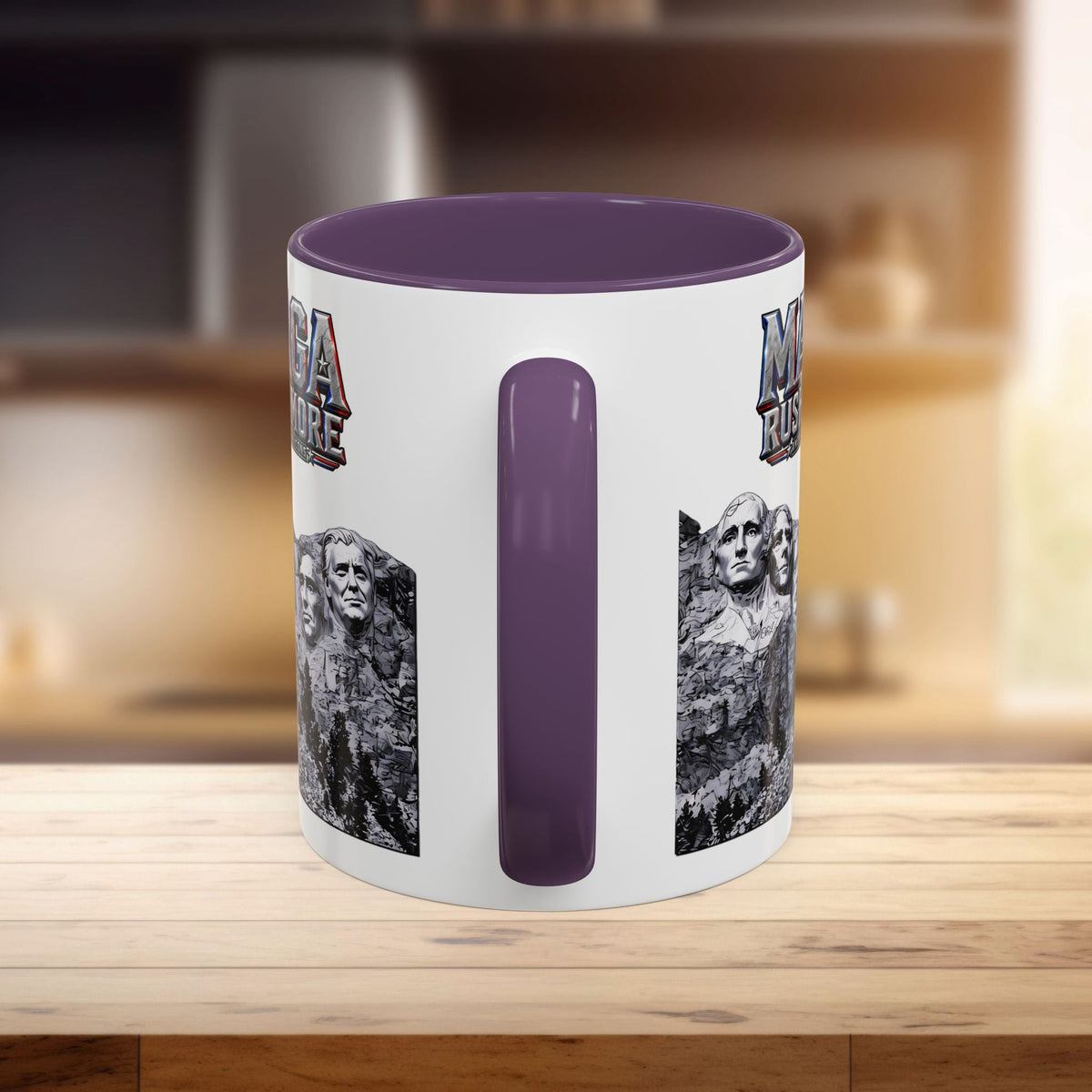 MAGA Rushmore Ceramic Coffee Mug | Trump on Mount Rushmore 11oz Patriotic Cup - MAGA Rushmore Crew