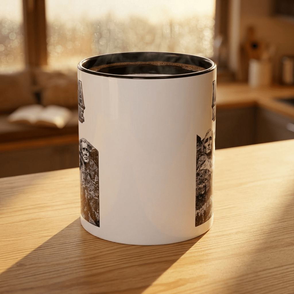 MAGA Rushmore Ceramic Coffee Mug | Trump on Mount Rushmore 11oz Patriotic Cup - MAGA Rushmore Crew