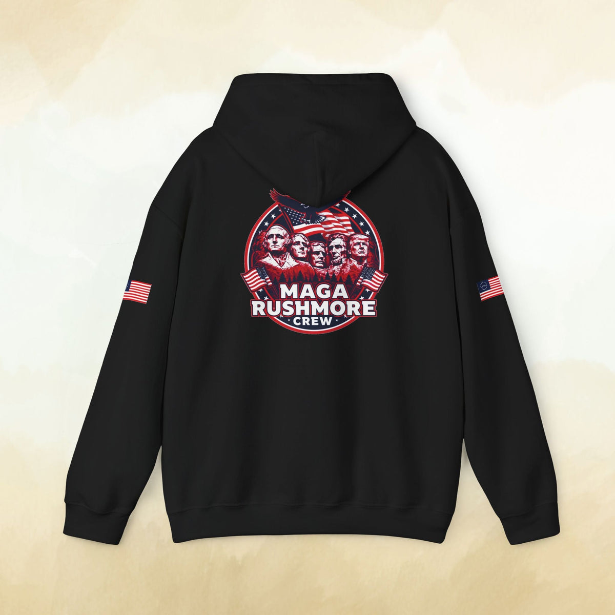 MAGA Rushmore Crew Presidential Graphic Hoodie - Bold Style - MAGA Rushmore Crew