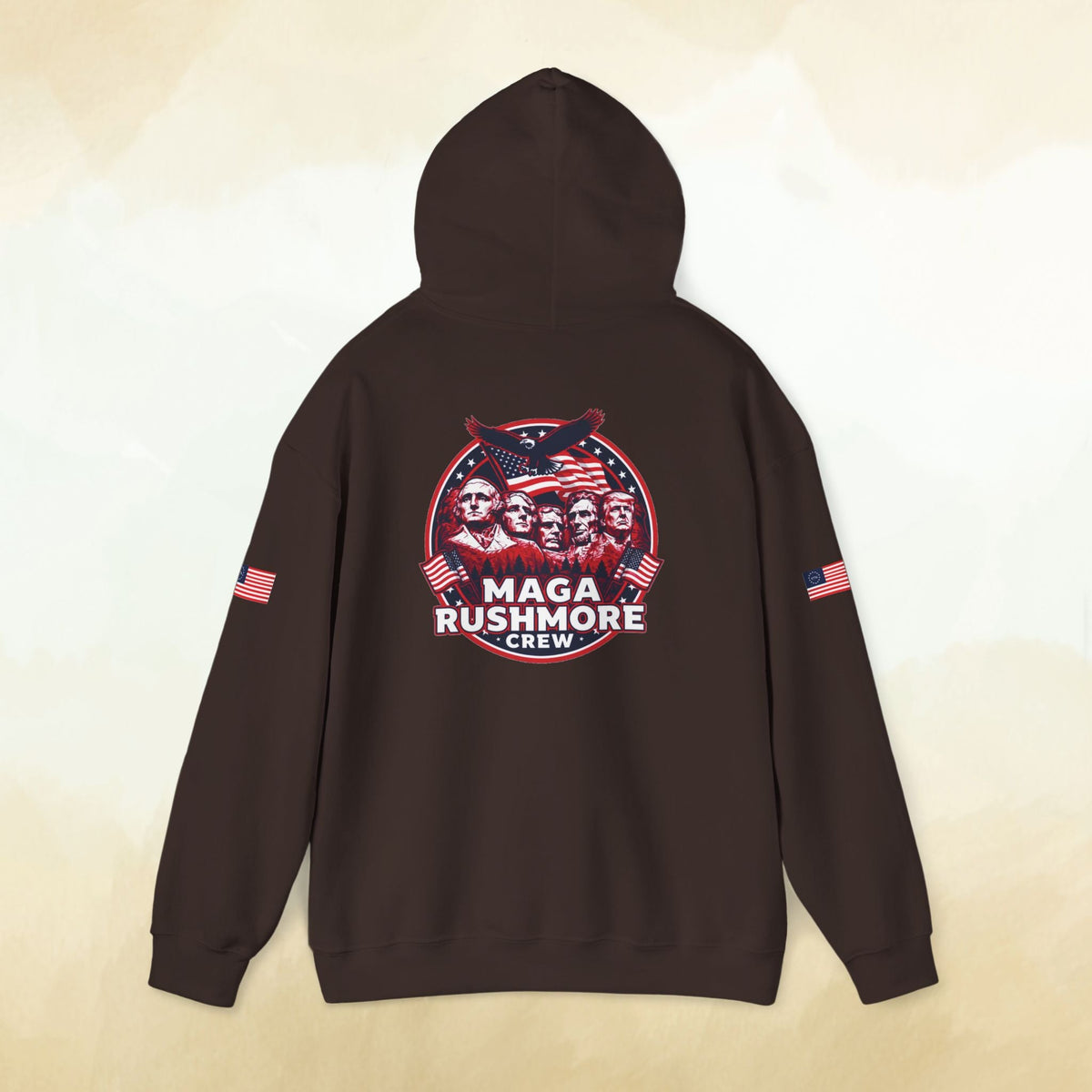 MAGA Rushmore Crew Presidential Graphic Hoodie - Bold Style - MAGA Rushmore Crew