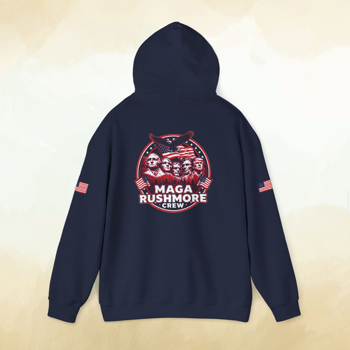 MAGA Rushmore Crew Presidential Graphic Hoodie - Bold Style - MAGA Rushmore Crew