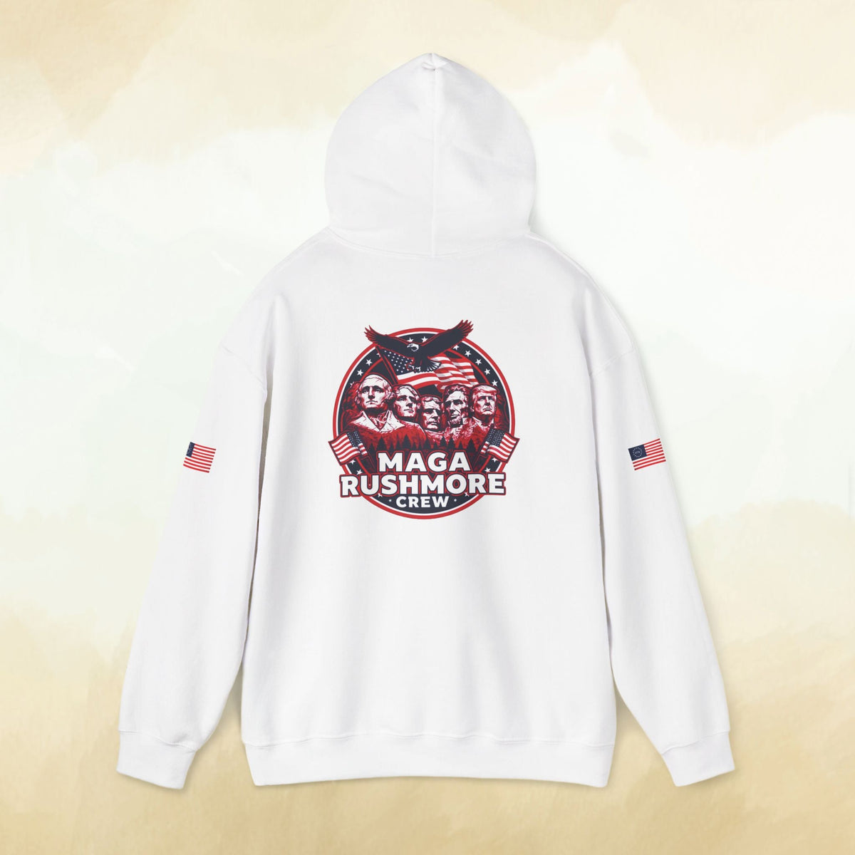 MAGA Rushmore Crew Presidential Graphic Hoodie - Bold Style - MAGA Rushmore Crew