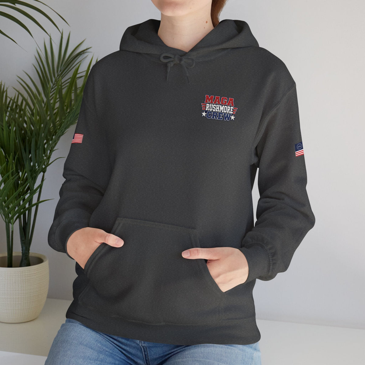 MAGA Rushmore Crew Presidential Graphic Hoodie - Bold Style - MAGA Rushmore Crew