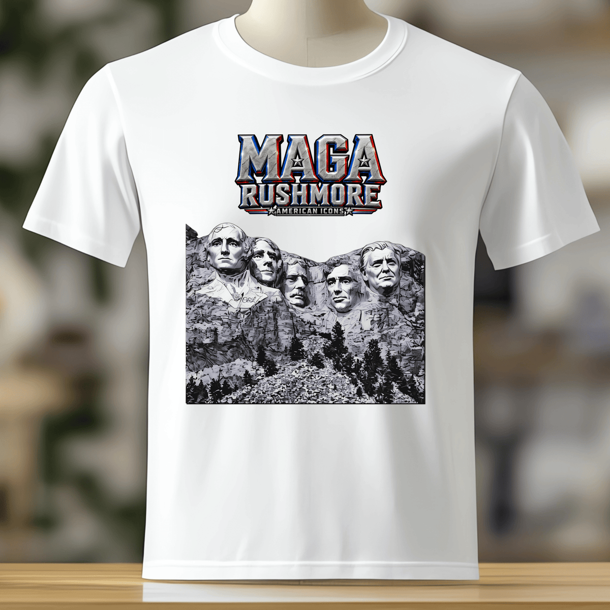 MAGA Rushmore Crew T-Shirt - MAGA Rushmore Crew