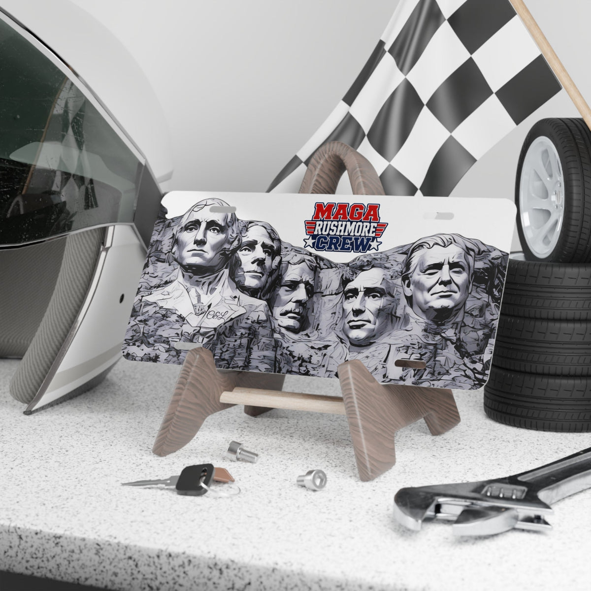 MAGA Rushmore Crew Vanity Plate - MAGA Rushmore Crew