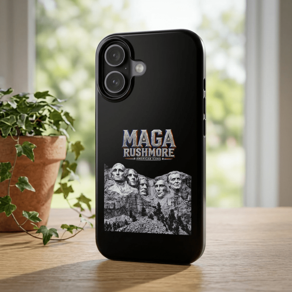 MAGA Rushmore Phone Case | Trump on Mount Rushmore iPhone & Samsung Case - MAGA Rushmore Crew