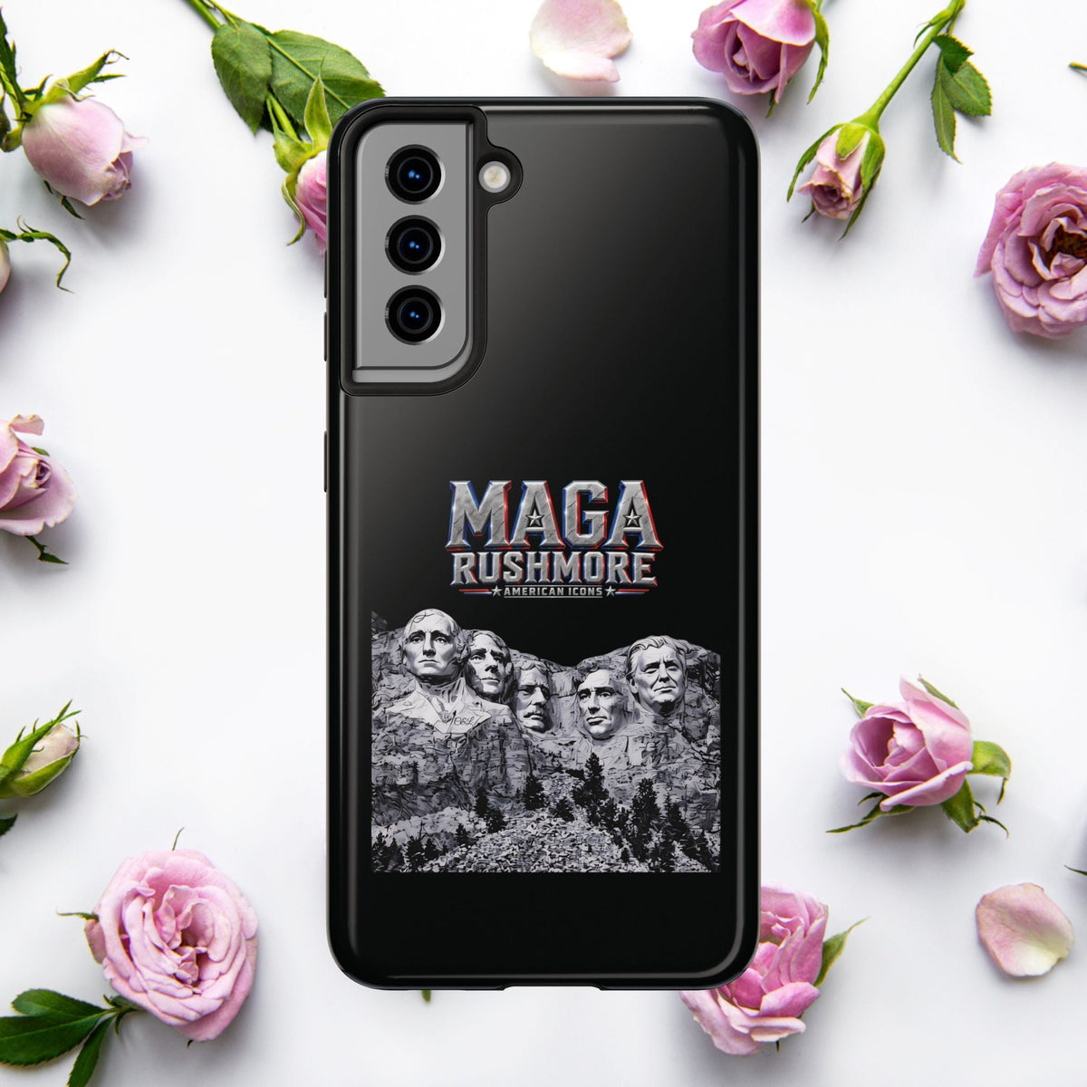 MAGA Rushmore Phone Case | Trump on Mount Rushmore iPhone & Samsung Case - MAGA Rushmore Crew