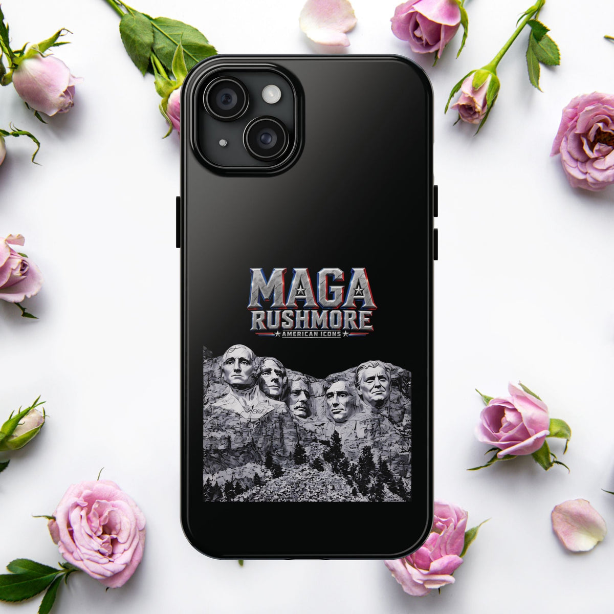 MAGA Rushmore Phone Case | Trump on Mount Rushmore iPhone & Samsung Case - MAGA Rushmore Crew
