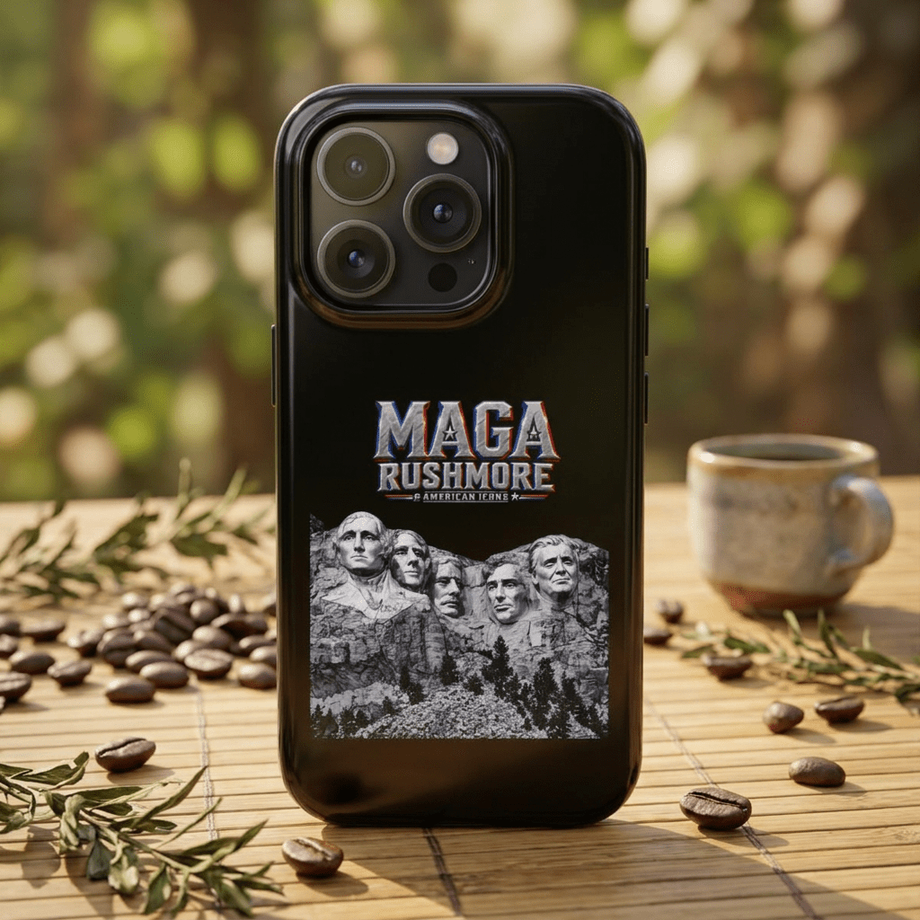 MAGA Rushmore Phone Case | Trump on Mount Rushmore iPhone & Samsung Case - MAGA Rushmore Crew