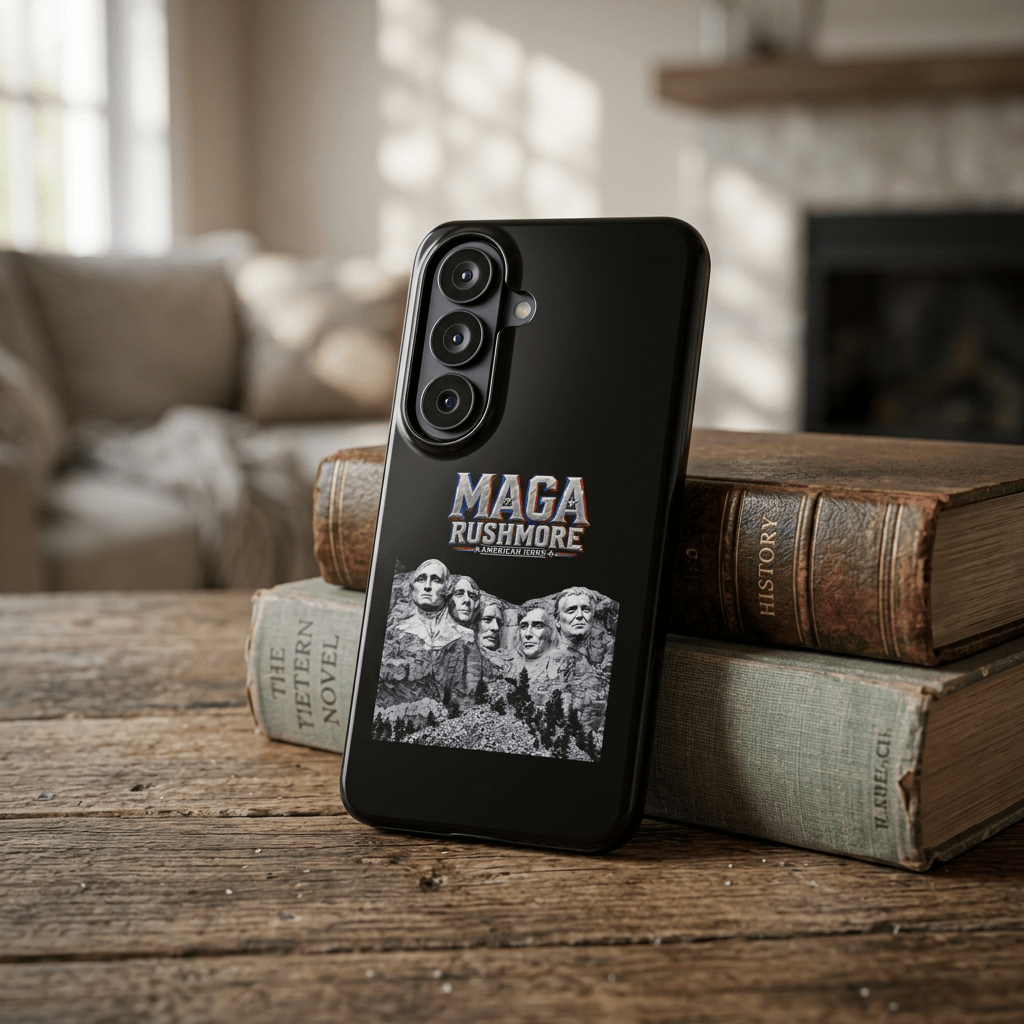 MAGA Rushmore Phone Case | Trump on Mount Rushmore iPhone & Samsung Case - MAGA Rushmore Crew