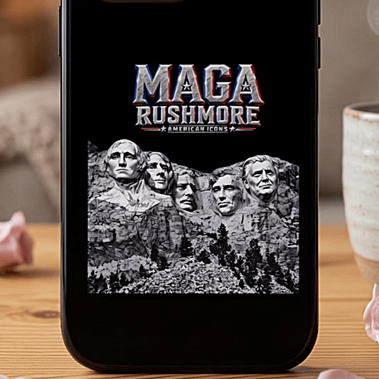 MAGA Rushmore Phone Case | Trump on Mount Rushmore iPhone & Samsung Case - MAGA Rushmore Crew