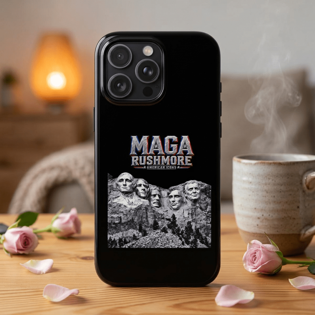 MAGA Rushmore Phone Case | Trump on Mount Rushmore iPhone & Samsung Case - MAGA Rushmore Crew