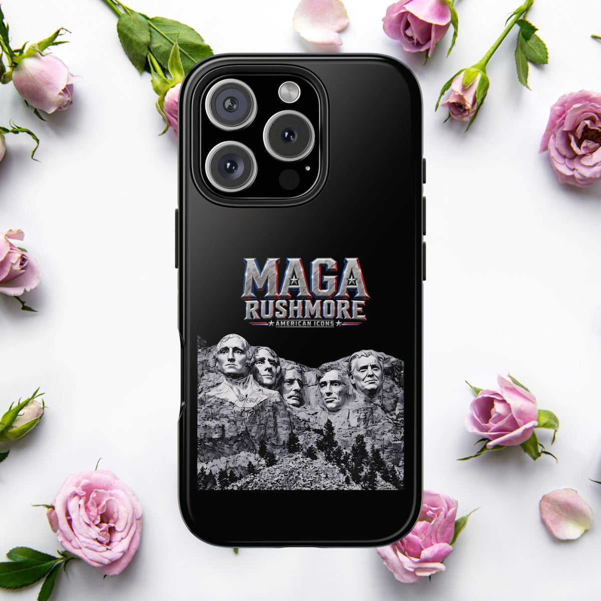 MAGA Rushmore Phone Case | Trump on Mount Rushmore iPhone & Samsung Case - MAGA Rushmore Crew